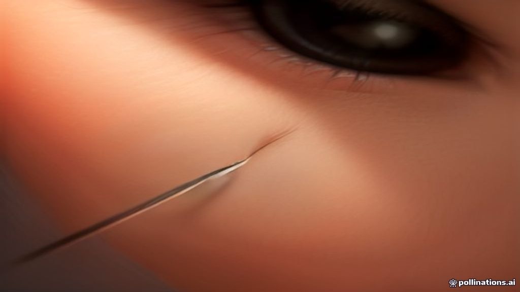 Lash artist applying shorter eyelash extensions with precision tweezers