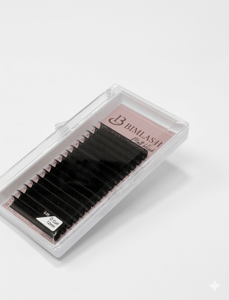 lunalashs - Eyelash packaging with 'Bimask' branding on a white background